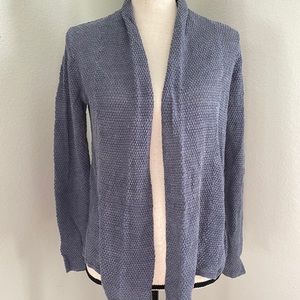 Pure JJill crochet open cardigan small